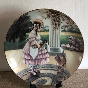 The Hamilton Collection “A Lap Full” Plate 1988 By MM Grimball Fond Memories